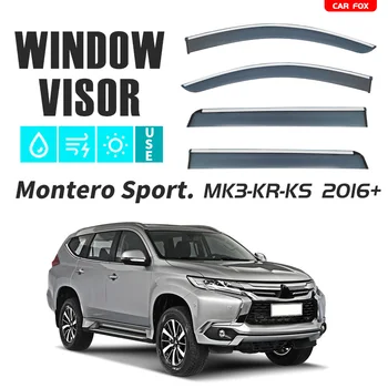 За Montero Sport K80 KG KR KS 1996-2023 Пластмасов Прозорец Козирка Вентилационни Въздушни Защита От Слънце и Дъжд