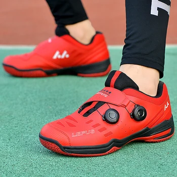 2023 Нов прием на Дамски спортни мъжки обувки за помещения Обувки за бадминтон с бърза шнур За мъже Износостойкая обувки за тенис на маса и Младежта