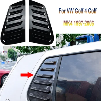 Блясък-черна за VW Golf 4 Golf MK4 1997-2006 Автомобили триъгълна решетка за задното стъкло във формата на акула хрилете декоративна вентилационна решетка