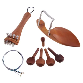 резервни части за цигулка 4/4, аксесоари, поставка за брадичката, съвет за фина настройка, клечки за настройки