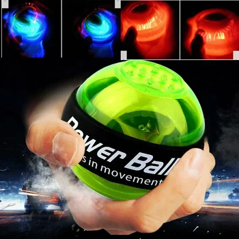 Led топка за китката с самозапуском, влияние Powerball Gyro Power с брояч мощност, симулатор за мускулите на ръцете, укрепитель за захващане на ръцете