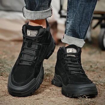 2023 нови обувки за защита на труда на Мъжки Противоударная Стоманена Износостойкая устойчива на плъзгане Однотонная Дишаща Работна Мъжки обувки