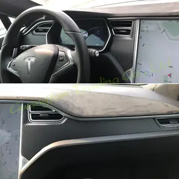 3D/5D карбон на Капака на Купето на Автомобила е с Цветна Стикер Конзола на Етикети на Продукти, Части и Аксесоари За Tesla, Модел 3 2019-2020