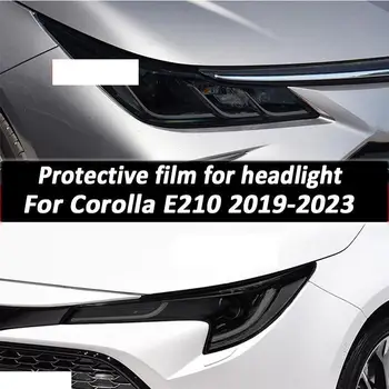2 Бр За Corolla E210 2019-2023 Нюанс на Фаровете на Автомобила Черна Защитно Фолио Защитна Прозрачна Стикер От TPU Аксесоари
