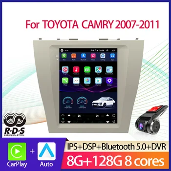 Автомобилна GPS навигация в стил Android Tesla за TOYOTA CAMRY 2007-2011 г., автомагнитола, стереомагнитофон, мултимедиен плеър с огледално връзка WiFi BT