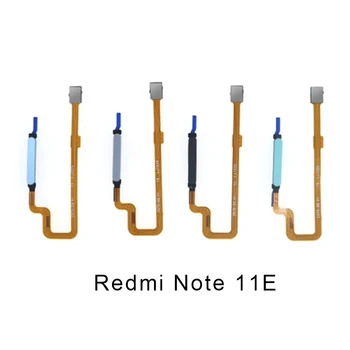 Бутон Home, За да Redmi Note 11E Сензор за Пръстови Отпечатъци Гъвкав Кабел Сензорни резервни Части За Ремонт на Сензор за Разпознаване на Връщане на Клавишите на Менюто 