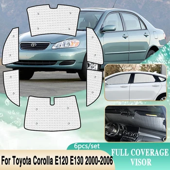 За Toyota Corolla E120 E130 Седан 2000 2001 2002 ~ 2006 Слънчеви Очила На Предното Стъкло На Автомобила Аксесоари За Защита От Uv Козирка На Страничните Прозорци