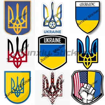 Стикер с флага на Украйна, Стикер с Украинския Тризъбец, Етикети на стопанските Украйна, етикети по поръчка с лого, стикери на автомобилни стъкла, Интериор