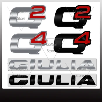 1x Q2, Q4 GIULIA Автомобили Надпис на Иконата на Стикер За Alfa Romeo Giulia Stelvio MITO 156 Sportiva Лого Метална Емблема на Багажника Аксесоари