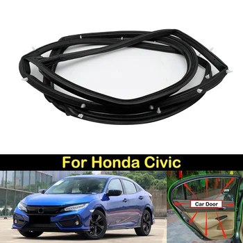 Мерки и теглилки външната врата на колата DECHO гумени уплътнителни ленти за Honda Civic 2006-2009 2010 2011 2012 2013 2014 2015 2016 2017-2020