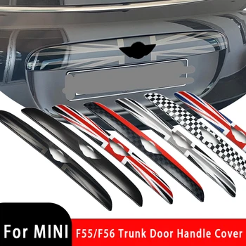Стикер върху дръжката на вратата на багажника, малка перука на темето на панел, Панел за MINI One COOPER S JCW F56 F55 F57, Аксесоари за украса на колата