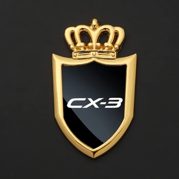 Етикети върху иконата на автомобила, страничните прозорци, метални етикети на моделът за mazda CX 3 С Логото, автомобилни аксесоари