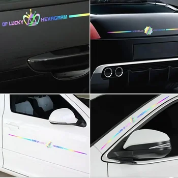 Цветни Лазерни Прохладните Слънчеви Етикети, Отразяващи Водоустойчиви Аксесоари За декорация, Стикери, Аксесоари за Автомобили
