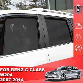 За Mercedes Benz C Class W204 2007-2014 Авто Сенника На Задното Странично Детско Прозорец На Сенника На Предното Предното Стъкло Шторка
