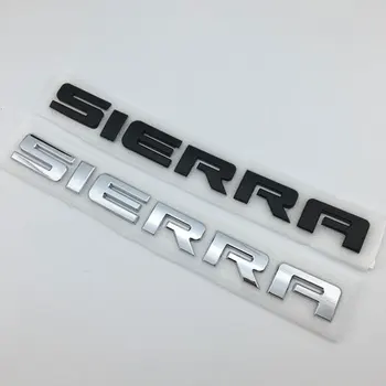 Букви на задната багажника на колата, емблема, икона, стикери с логото на GMC SIERRA, английска стикер SIERRA, лого задната част на машината, емблемата с писмото номер GMC