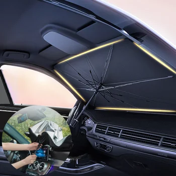Годишният автомобилен сенника на предното предното стъкло на Кола козирка, приложим към Tesla Golf Универсални непромокаеми автомобилни аксесоари