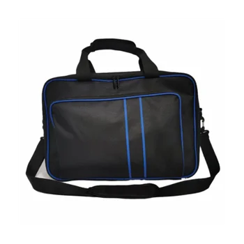 Калъф за носене PS5, Пътна чанта за съхранение на дискове / дигитално издание и контролери, чанта през рамо за игра на карти (в синьо)