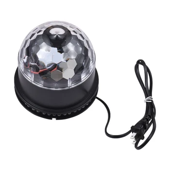Цвят на осветление, мини-дискотека Сценичното осветление от Лампа с диско-топка Управление на звука лека нощ Проектор Проекция и цветни въртящи се светлини