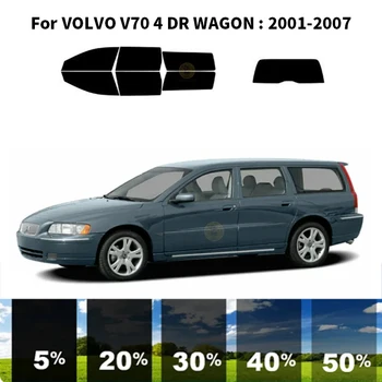 Предварително нарязани на нанокерамика Комплект за UV-оцветяването на автомобилни прозорци Автомобили фолио за прозорци на VOLVO V70 4 DR WAGON 2001-2007