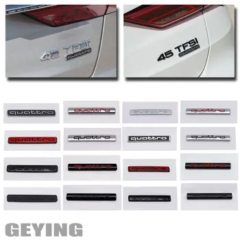 Мулти Стил ABS Автомобили Стикер На Крило на Купето Иконата на Гърба на Врати и Аксесоари За Audi A3 A4 A5 A6 A7 A8 Q3 Q5 Q7 S3 S4 S6 RS3 RS4 RS6 R8
