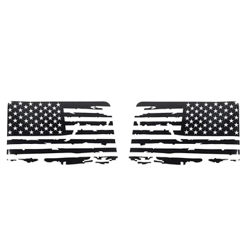 Твърда Кутия с Мърляв Флага на САЩ, Етикети С Флага на сащ За Jeep Wrangler 2011-2017 JK 4 Врати, 1 Чифт