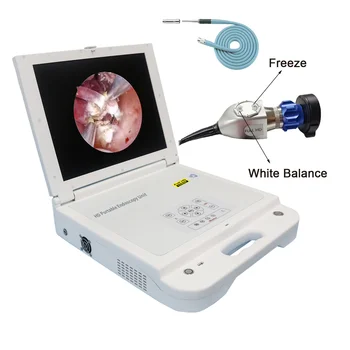 Медицинска система на картината 4 в 1 Преносим единица ендоскопска камера Full HD монитор камерата на ендоскоп Led източник на светлина HD Записващо устройство