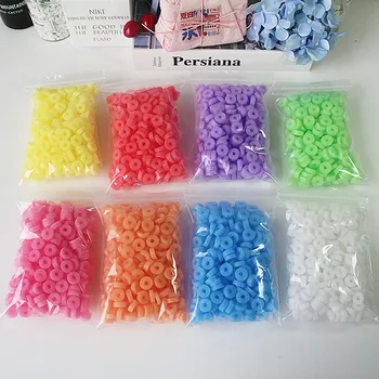1 пакет Цветни пяна дъски Кругляшек diy, произведени със собствените си ръце, Пълнител от кристал кал и слуз, Хит на продажбите в Корея