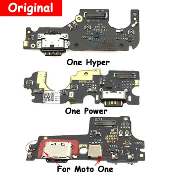 10 бр./партида, Оригиналът е За Мото One Fusion Plus/One Hyper USB Порт за Зареждане Конектор за Докинг станция, зарядно устройство ще захранване на Такса Гъвкав Кабел С Микро
