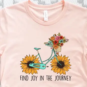 Открий радостта от пътуването, Тениска под Наем на Слънчогледа Християнската надежда Мотивационни