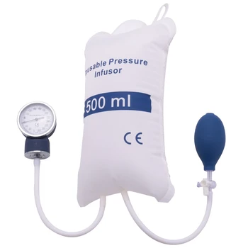 Помпа инфузионный чанта 500ml налягане с манометром и ръчна помпа топката многократно чанта инфузия на налягане