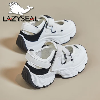 Дамски летни сандали на платформа LazySeal с появата на шнур, дамски обувки в дебела подметка, бели обувки на танкетке с плетене на една кука и линия, обувки на платформа със затворени пръсти