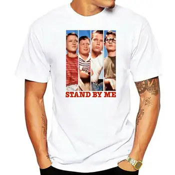 Модерна мъжка риза с ивици герои на тениската Stand By Me, мъжки ризи