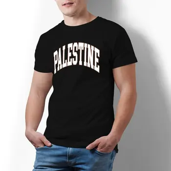 Реколта Тениска P-Палестина Free, Тениски от 100% Памук, С Участието на Хартата на Палестина, Риза в стил Хипи и за Мъже, Летни Блузи с Ужасен дизайн