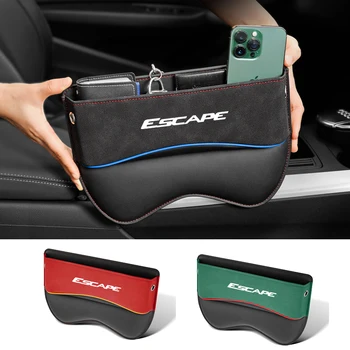 Многофункционална Кутия за съхранение на седалки за Ford Escape auto Органайзер за автомобилни седалки Странична чанта за седалка Запазено Отвор за кабел зарядно