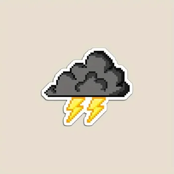 Маскиране марки автоаксесоари Sticke rAngry Cloud Светкавица Storm_ -Vinyl Стикер За лаптоп BumperWindow Водоустойчив Стикер Aces
