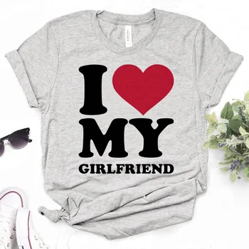 тениска i Love My Girlfriend женска тениска с мангой, градинска дрехи, дамски дрехи y2k