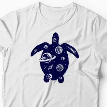 Тениска с костенурката Вселената Animal Spirit for Her Him Nature