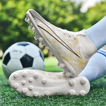 Професионални Футболни Обувки за Мъже Chuteiras De Futebol Тенис Soccer Hombre Спортни Обувки Turf Нескользящие Спортни Обувки FG За възрастни