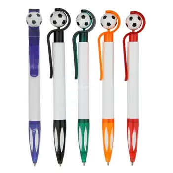 5 броя футболни химикалки, прибиращ се химикалка химикалка, гладко писане съвет, за многократна употреба, за офис химикалки за подписване, директна доставка