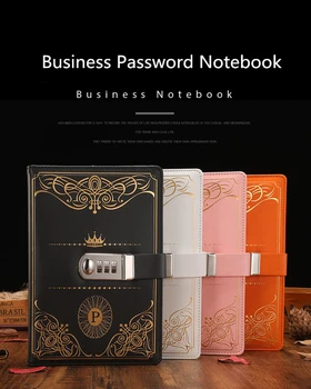 Journa A5 Business Password Notebook Kawaii Classic European Planner Notepad Ученически Канцеларски материали за момчета Grils