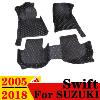 Автомобилни Постелки За SUZUKI SWIFT 2005 2006-2018 Водоустойчива Кожа XPE Custom Fit Предната и Задната част на Кутията FloorLiner Авточасти Килим