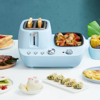 Фабрика добро качество 5 в 1 мултифункционален тостер за приготвяне на сандвичи електрическа автоматична машина за приготвяне на закуска за дома