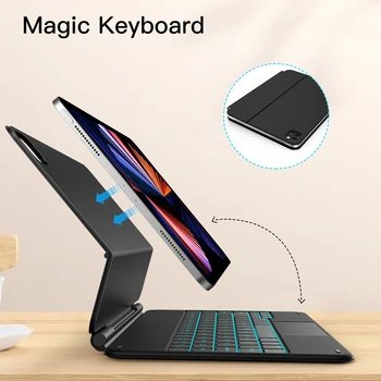 Кабел за зареждане Калъф Magic Keyboard Case за iPad Pro 11 iPad Air 4 с Подсветка 10.9 Smart Connector Keyboard Smart Cover