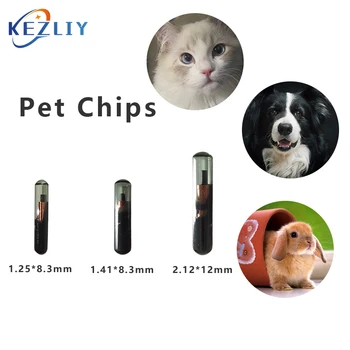 10шт ISO FDX-B 134,2 khz дънни платки За животни Малък Мини-Размер Кученце Чип Котешки чип Етикет За Идентификация на Домашни любимци Id Проследяване Стъклена тръба