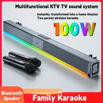 Домашно кино, Tv Bluetooth Високоговорител Echo Wall Караоке Висококачествен Субуфер с висока сила на звука Звукова система caixa de som Bluetooth