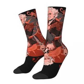 Есен-зима, мъжки и дамски чорапи Astarion Baldur' ' s Gate, дишащи чорапи със средна дължина