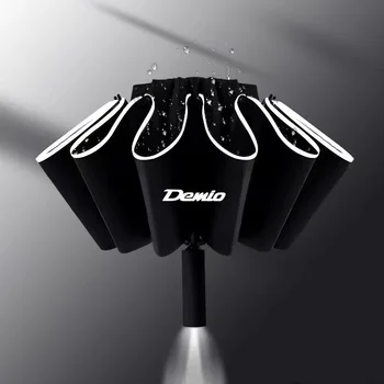 Напълно автоматичен UV-чадър с led фенерче, чадъри за обратно виждане с светоотражающей лента за Mazda 2 Demio 2015 - 2021