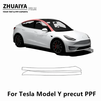 2020-2024 За Tesla Model Y A-Pillar PPF Защитно фолио за каросерията на автомобила 8mil