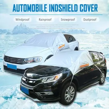Покритие на Предното Стъкло на превозното средство Зимно Слънце Сняг, Ледена Покривка Водоустойчив, Прахоустойчив, Анти-замръзване на Анти-мъгла UV-Защита на Снежната Покривка Автомобилни Аксесоари